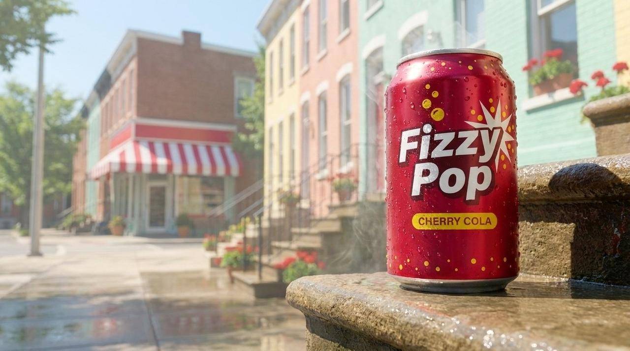 Fizzy Pop! のショット：冷えた缶