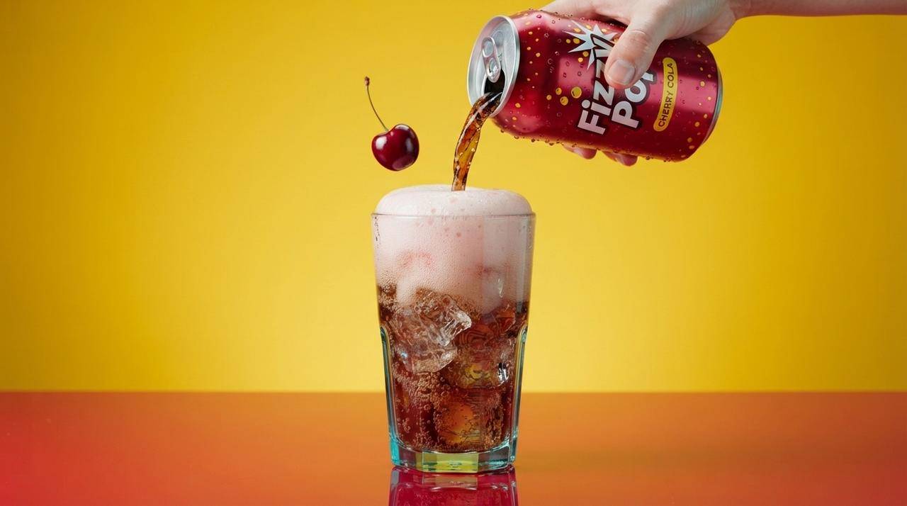 Fizzy Pop! のショット：注ぐ